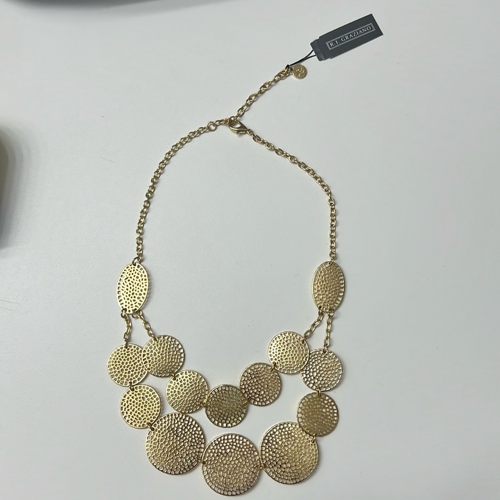 NWT R.J. Graziano Layered Gold Necklace